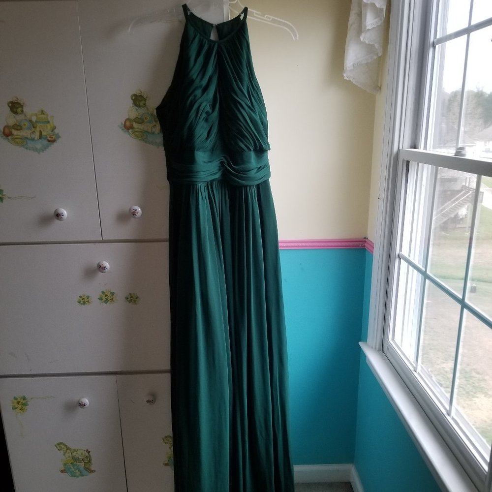Hunter green Bridesmaid dress size 8